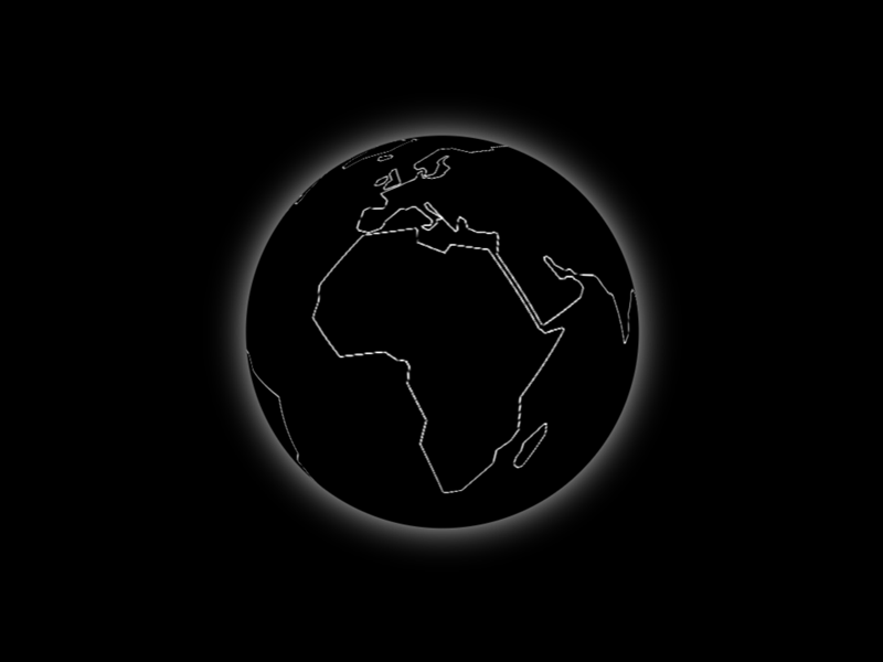 World Eclipse Spinning Animation ae after effects animation design earth globe gray illustration ux white world
