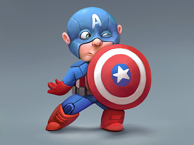 Captain America avengers captain america chuby little marvel