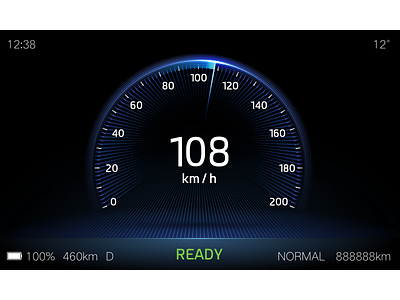 HMI BEV motormeter