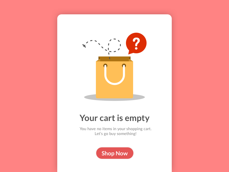 Empty Cart by Ananta Tama on Dribbble