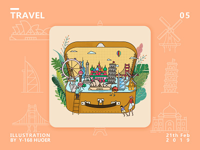 Travel design illustration