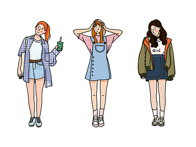 girls2 design illustration