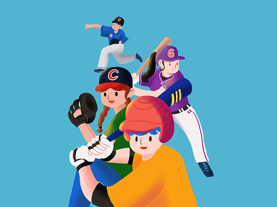 Baseball design illustration