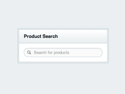 Product Search Widget