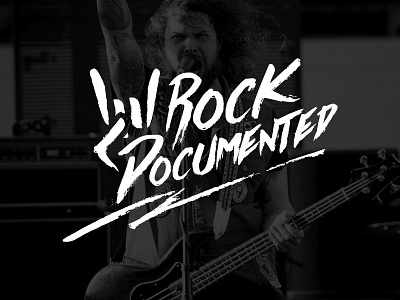 Rock Documented branding logo mark photography rock rock n roll
