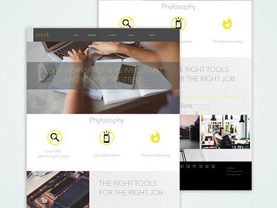 Workspace web design design web work space