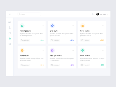 Dashboard Education And Training04 design icon ui ux web