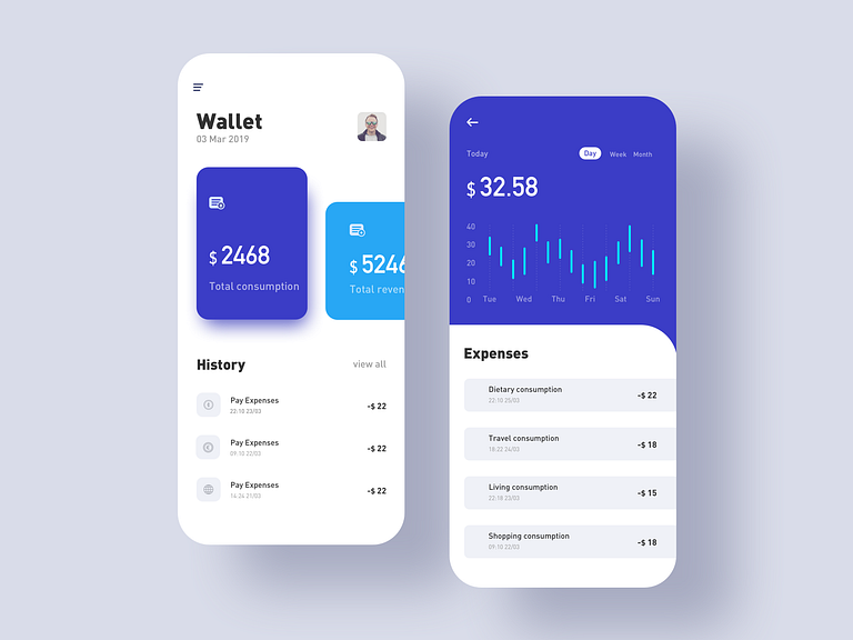 Financial Interface by SoLemon for Top Pick Studio on Dribbble