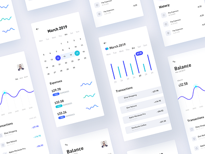 Financial Interface 2 app design icon ui ux