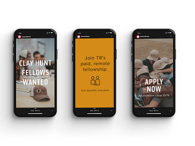 Instagram Story - Clay Hunt Fellows Program branding design graphic design instagram instagram post instagram stories social web