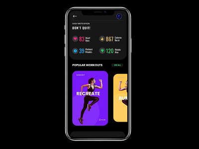 fitnessapp design illustration ui ui design