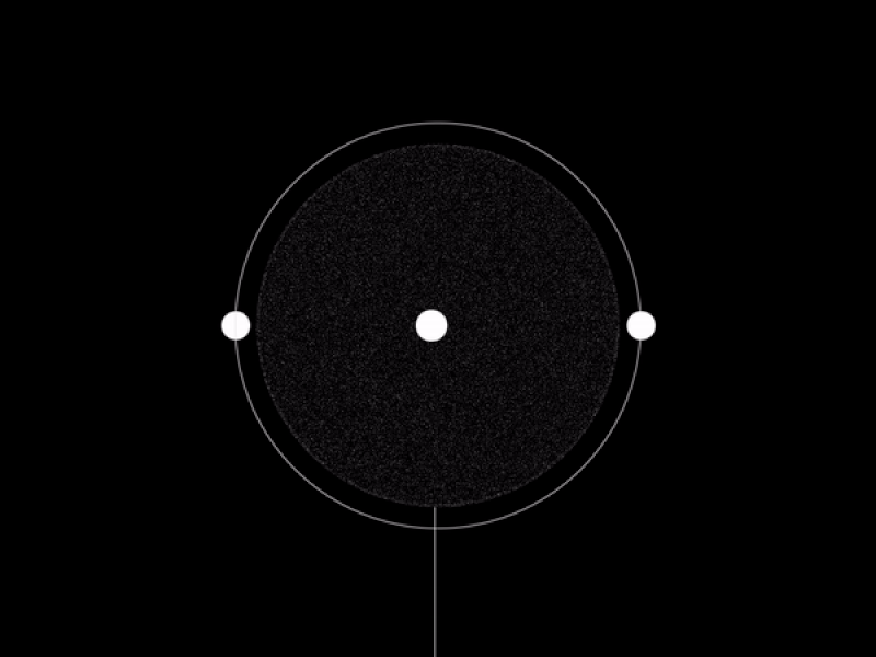meditate aftereffects animation black mode circle dots kinetic meditate meditation minimal minimalist minimalist logo motion noise noisy ui