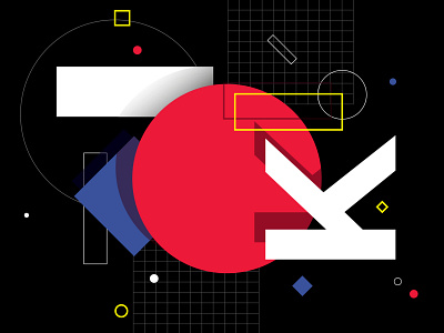 first "K" from kalinka posters animation folows abstract aftereffects animated animation animation 2d artdirection composition geometric illustration kinetic motion posters red vector