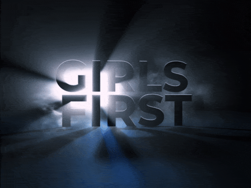 girsl first 3d 3d animation 3d art aftereffects animated black design epic girls illustration kinetic motion motiondesign text typography art