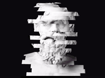 Socrates adobe aftereffects animation black colors illustration motion motiondesign philosopher socrates
