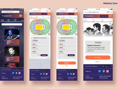 TicketON ● Website ● User invision sketch app ui ui ux userexperiance ux website