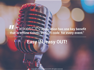 TicketON ● design offline presentation ticket ui ux