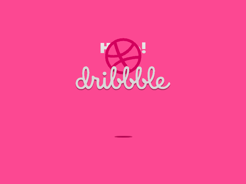 Hello dribbble animation design dribbble hello pink principle ui ux web