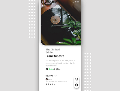 Concept app - Vinyl Records Shopping design mobile sketch ui vinyl vinyl record