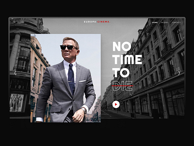 No Time To Die Header 007 agent bond cinema desktop europa header hero james james bond movie play web design