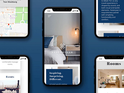 Yesteryear hotel website - DDA tesk hotel mobile mobile web web design website