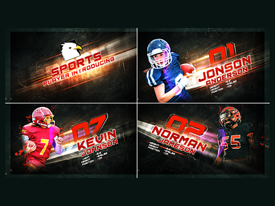 Sport Team Intro | Player Introducing animation graphic design industrializing motivation