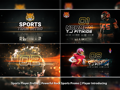 Powerful Sports Player Profile || Player Introducing