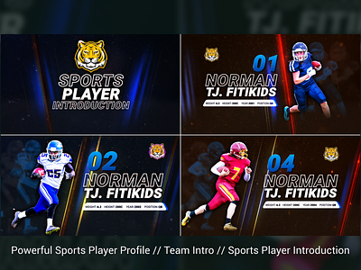 Powerful Sports Player Profile // Team Intro