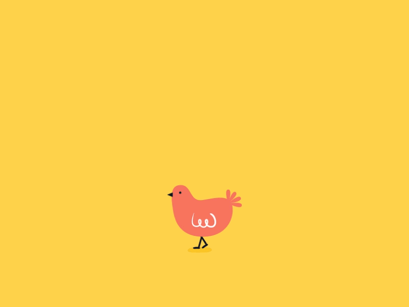 Chicken 2d animation animated gif animation animation 2d animation after effects character character animation graphic design illustration motion design motion graphic motion graphic design walk cycle