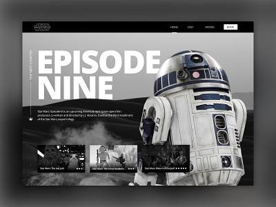 Starwars Fanboy design fan art starwars ui uidesign web