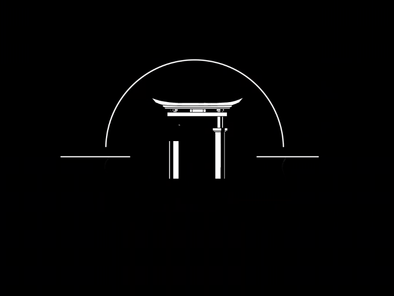 We are Genesis, we are your new beginning. logo throwing stars swords frame by frame cel ninja design animation loading