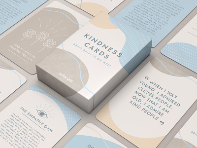 Kindness cards (work in progress) card cards cards design design elegant feminine print