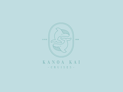 Kanoa Kai Cruises Logo cruise elegant feminine hipster logo minimal minimalist minimalistic ocean pretty subtle whale