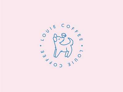 LOUIE COFFEE branding coffee dog dogs logo playful young youthful