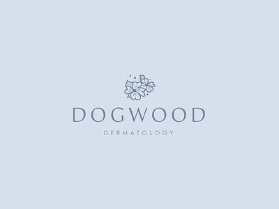 Dogwood Dermatology dogwood elegant elegant logo feminine feminine logo floral flower flowers handdrawn illustration logo minimalist