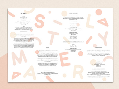 Masterly confetti flyer fun letters modern playful print printdesign typedesign typography