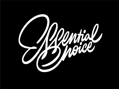 Essential Choice art brand concept identity lettering letters logo logotype type typography