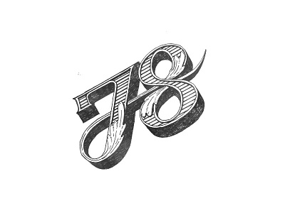 78 78 calligraphy lettering logo number typography