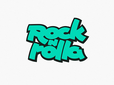 Rocknrolla lettering logo rock rocknrolla type typography