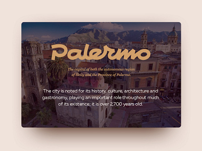 Palermo Card card lettering palermo ui