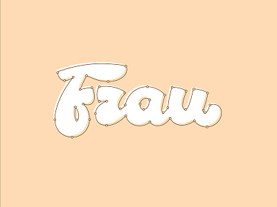 Frau lettering frau lettering logo snoorge