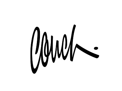 Couch couch lettering letters logo