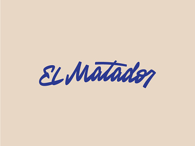 El Matador el lettering logo logotype matador