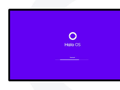 Halo OS download screen brand download halo identity logo logotype os screen symbol ui ux