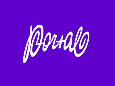 Portal concept lettering lettering logo portal