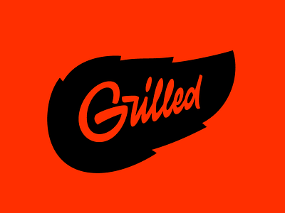 Grilled brand grilled identity lettering letters logo logotype typography