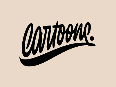 Cartoons brand cartoons identity lettering letters logo logotype typography