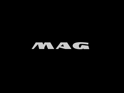 MAG brand identity jeans letters logo logotype mag magazine typography
