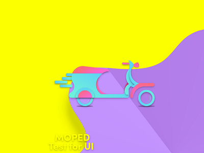 UI Test Moped branding design golden ratio gradient gradient color illustration illustration art illustrator logodesigns logodesinger logomark logomarks logotipe minimalis minimalism symbol ui uidesign ux vector