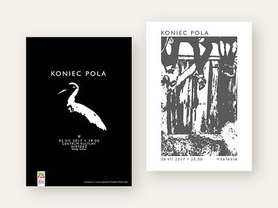 Koniec Pola event posters artwork concert event illustration music poster promotional design vector